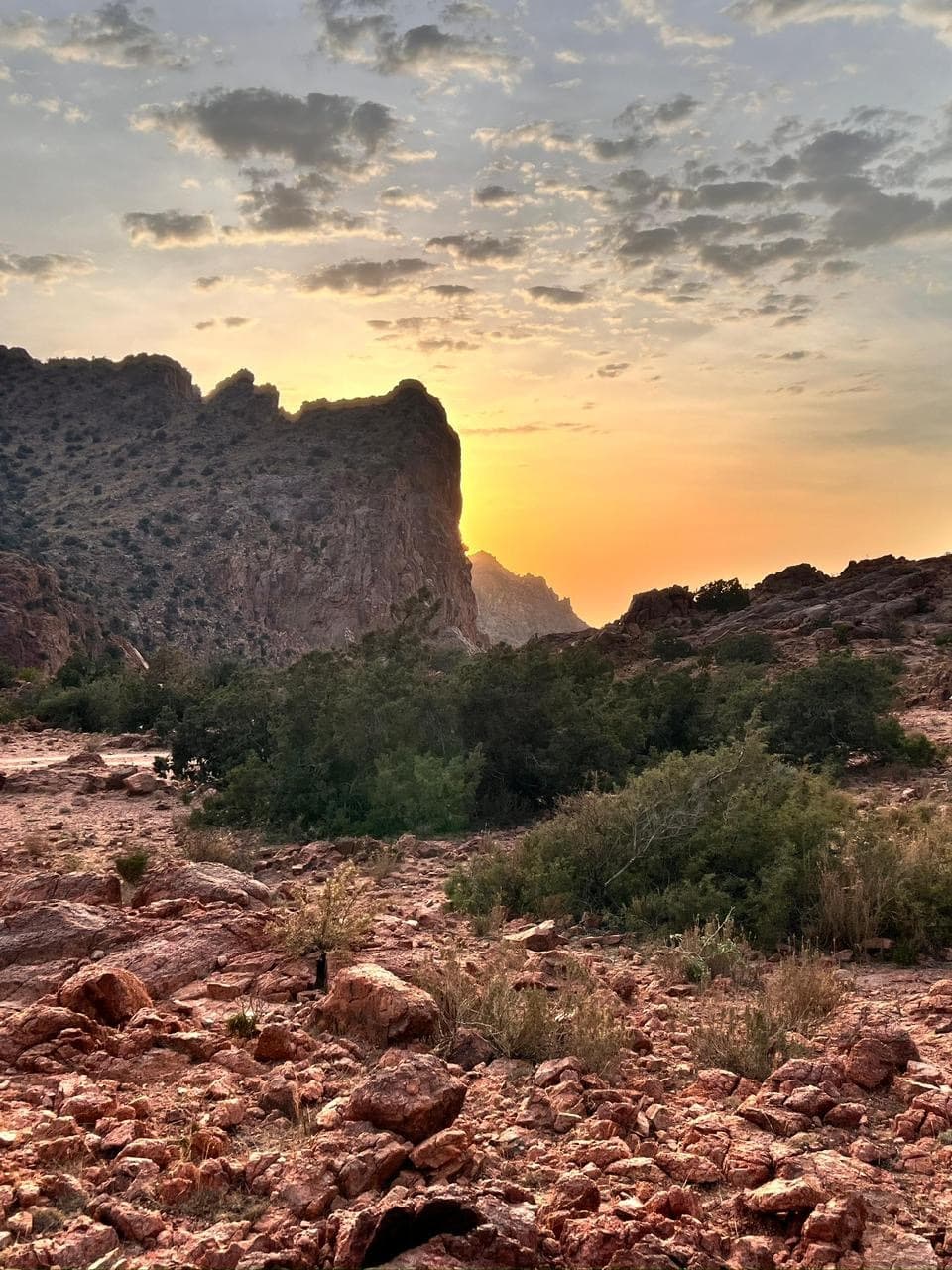 رحلة الغروب وشبة النار